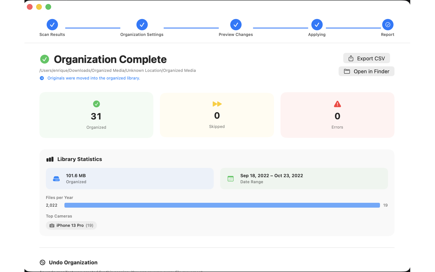 Foldiq — Organization Complete